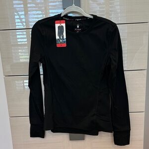 Spyder Black Performance Long Sleeve Top